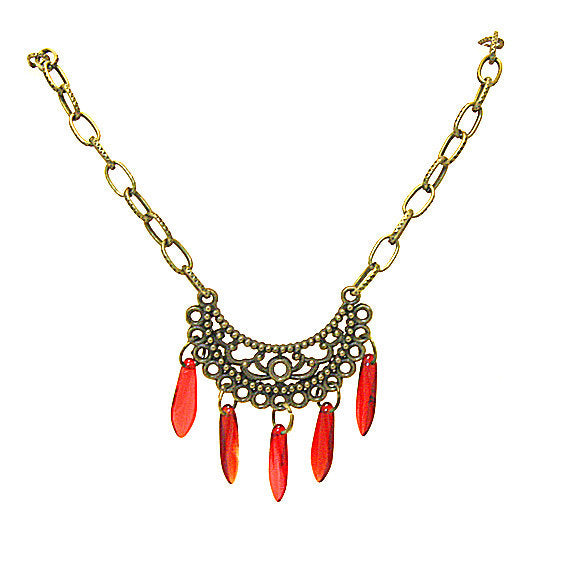 Tribal Filigree Pendant Necklace (20", Gift Pouch)