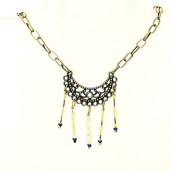 Tribal Filigree Pendant Necklace (20", Gift Pouch)
