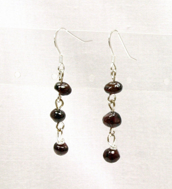 Garnet Dangle Earring