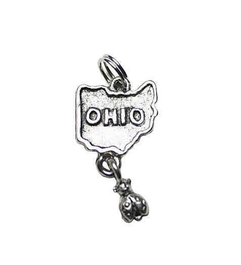 Ohio State Pewter Charm | Unique Jewelry Accessory