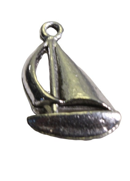 Sailboat Pewter Charm - Boat Charm