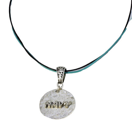 Navy Pendant Necklace