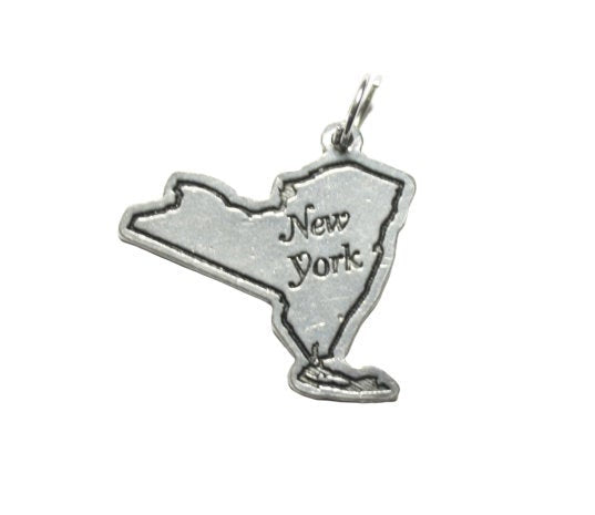 New York State Pewter Charm