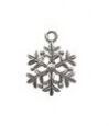 Snowflake Pewter Charm - Handmade in USA