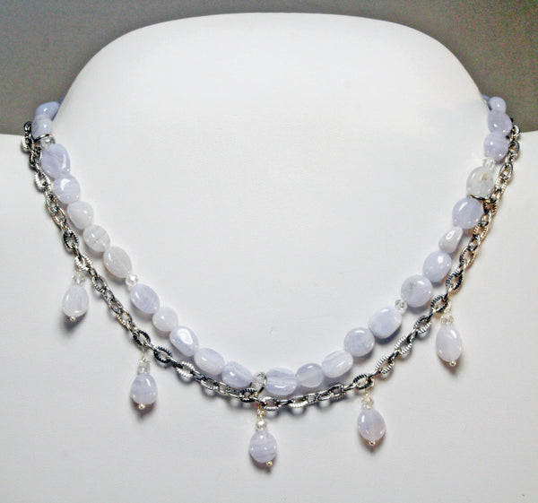 Chalcedony Gemstone Necklace