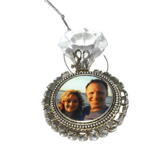 Personalized Photo Ornament: Capture Love's Milestones (Weddings, Anniversaries, Engagements)
