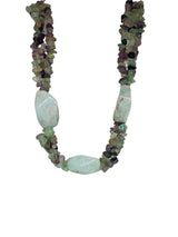 Amazonite and Fluorite Multi Strand Necklace