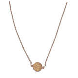 Rose Gold Delicate Druzy Necklace Simple Pendant Necklace For Women