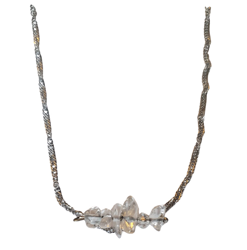 Quartz April Gemstone Necklace