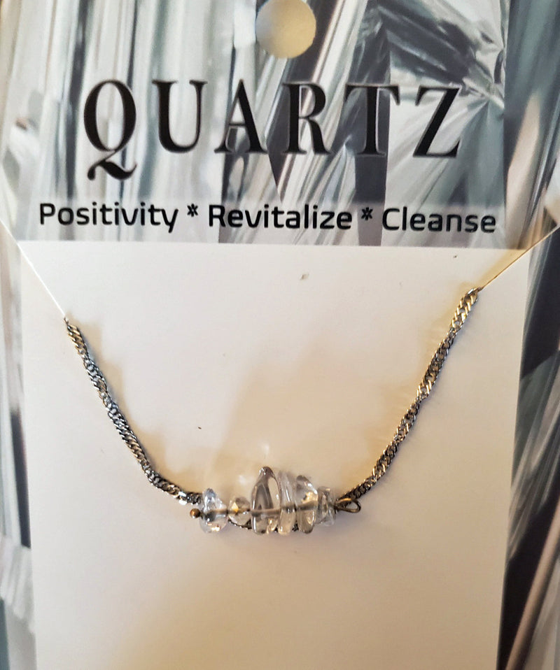 Quartz April Gemstone Necklace