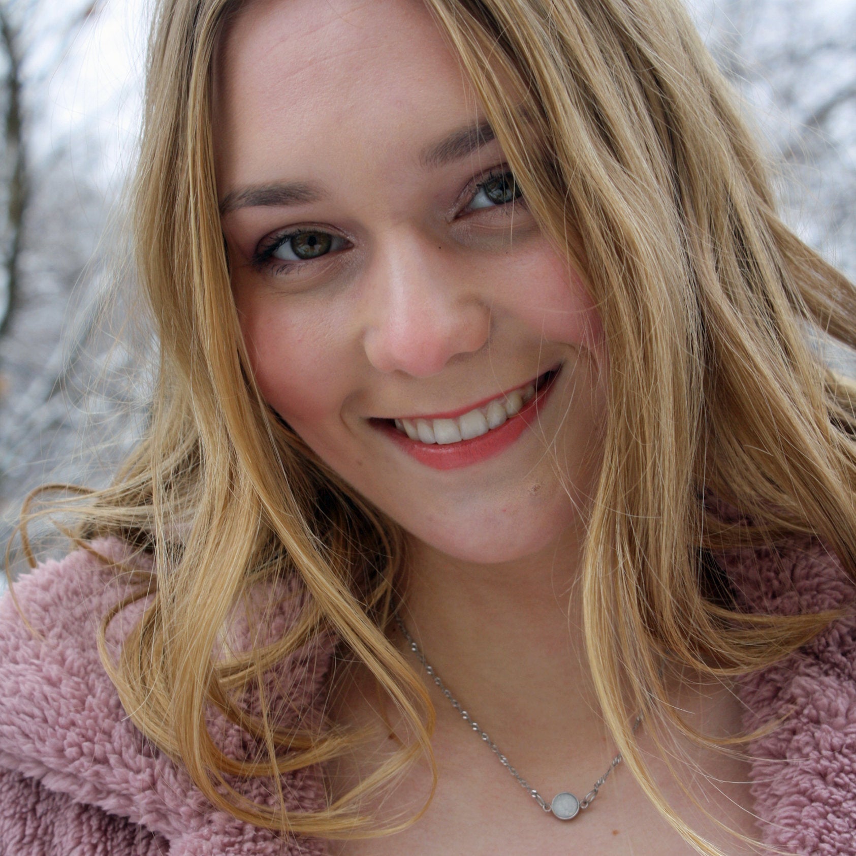 Silver Dainty Geode Druzy Necklace For Women