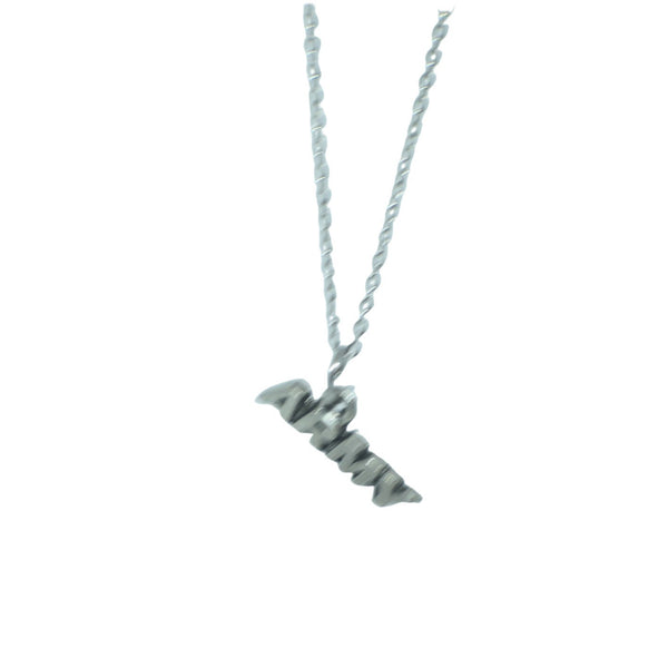 Silver Army Pendant Charm Necklace