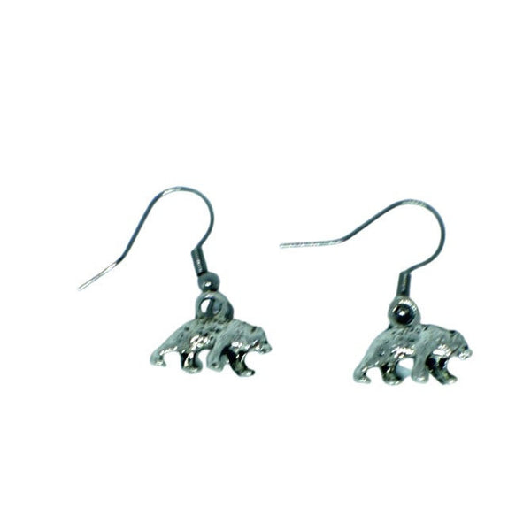 Silver Bear Charm Earrings: The Perfect Gift for Animal Lovers and Hunters