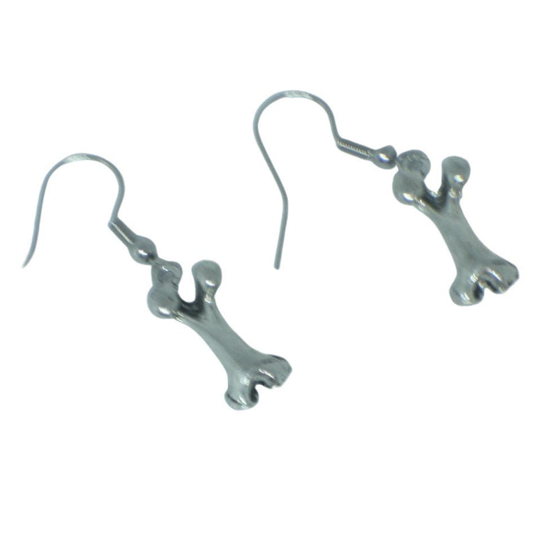 Silver Dog Bone Charm Earrings | A Stylish and Meaningful Gift for Dog Lovers