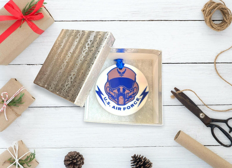 Air Force Gift - Air Force Ornament- Airmen Gift - Military Ornament - Officially Licensed - Air Force Christmas - Soldier Gift - Trooper
