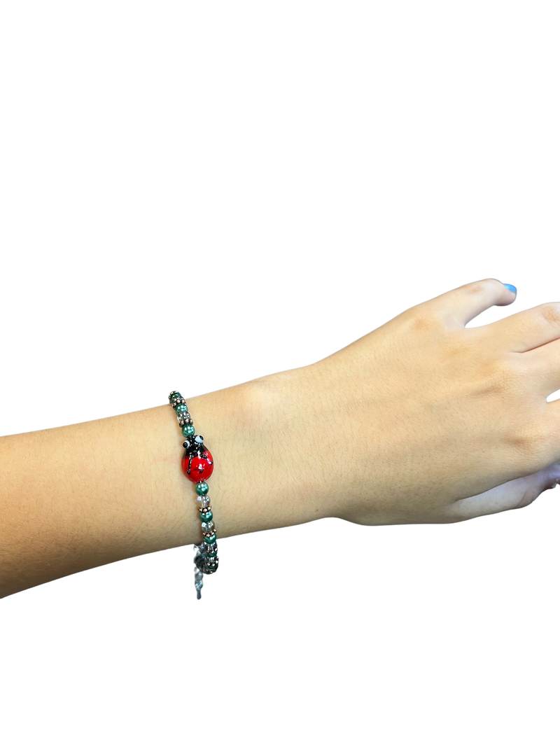 Beaded Ladybug Bracelet – Michelle Marie Boutique