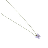 Pastel Butterfly Pendant Necklace Gold Chain