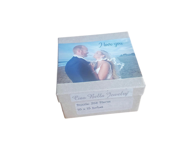 Personalized Wedding Anniversary Photo Puzzle 120 piece and 253 piece Puzzle