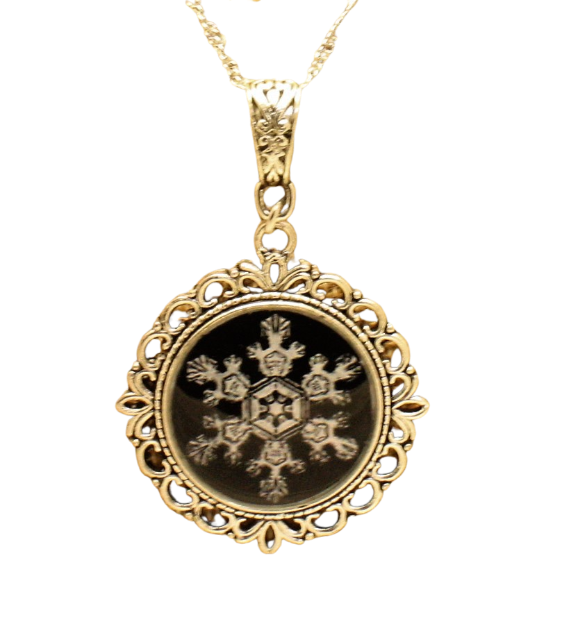Unique Real Snowflake Pendant Necklace - Winter Wonderland Jewelry