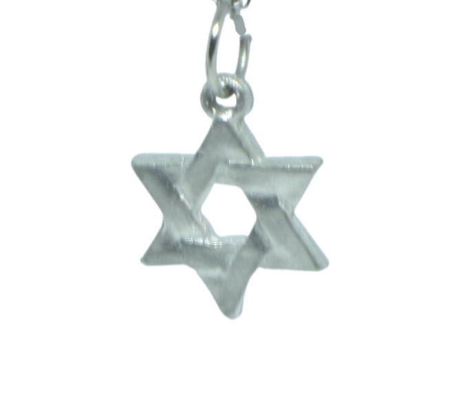 Star of David Pewter Charm - Handmade in USA