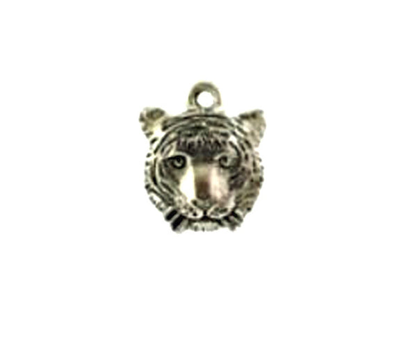 Silver Tiger Pewter Charm