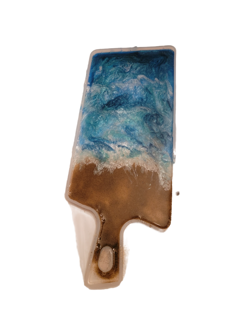 Beach Sand and Ocean Wave Resin Tray